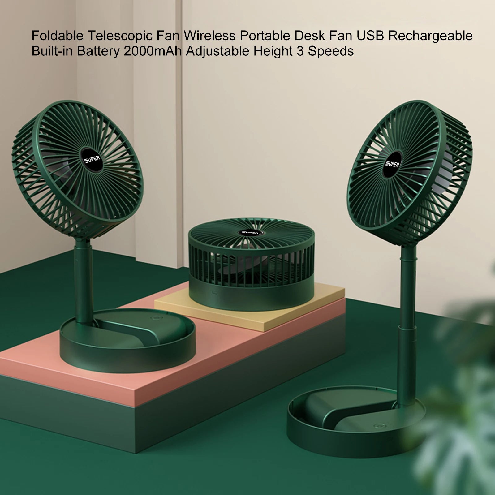 Foldable Telescopic Fan Wireless