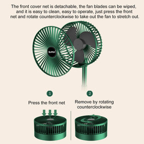 Foldable Telescopic Fan Wireless