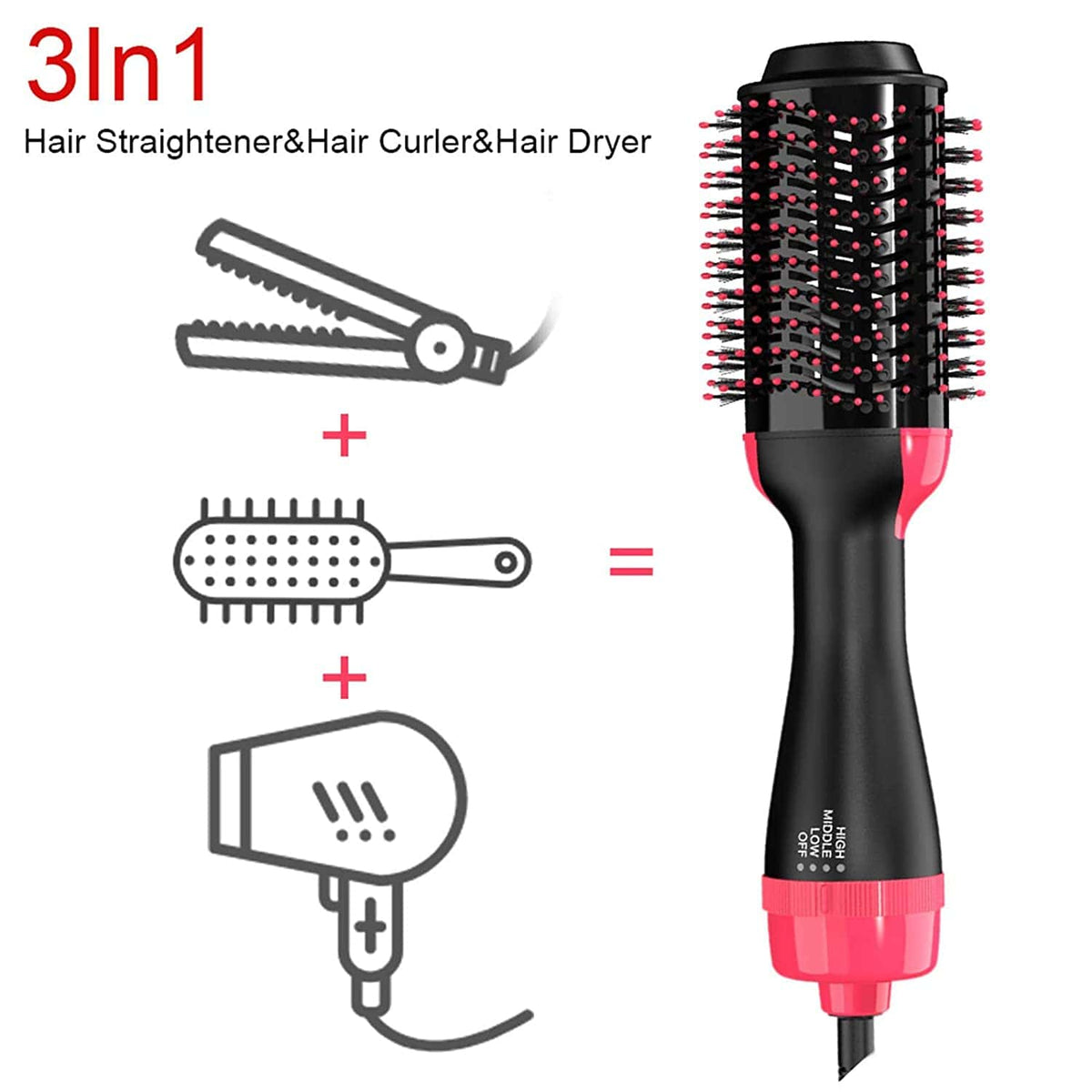 3 In 1 Hair Dryer Brush [ Free Shipping ] - beautysweetie